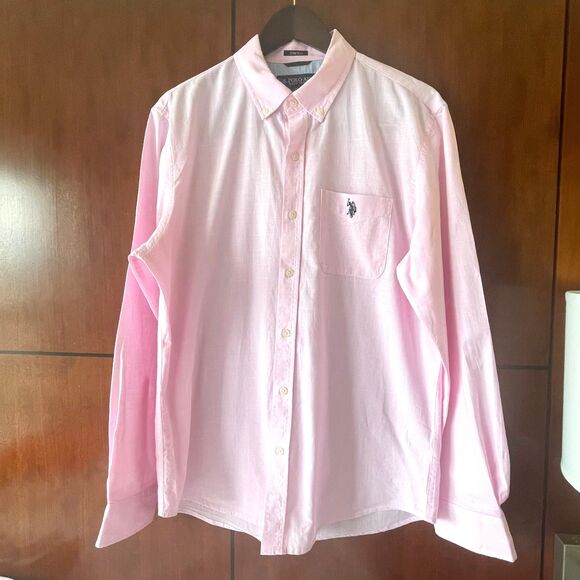 U.S. Polo Assn. Men’s Long Sleeve Button-Down Shirt Size M - Picture 2 of 10